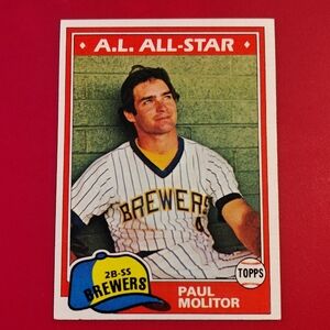 Paul Molitor 1971 Topps AL All-Star #300 Milwaukee Brewers Baseball Card